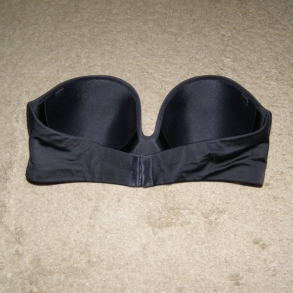 NEW 34C Warner's Black Strapless Bra w/Removable straps - Picture 3 of 7